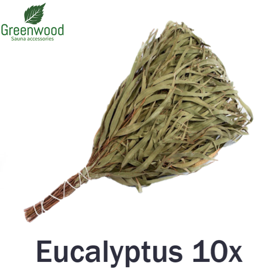 Set of 10 Eucalyptus sauna whisks